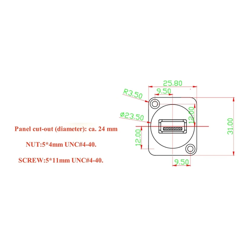 D Type USB 3.0 Male To Female Extension Cable Type A XLR Panel Mount Convertor USB A Chassis Flange Coupler Cable