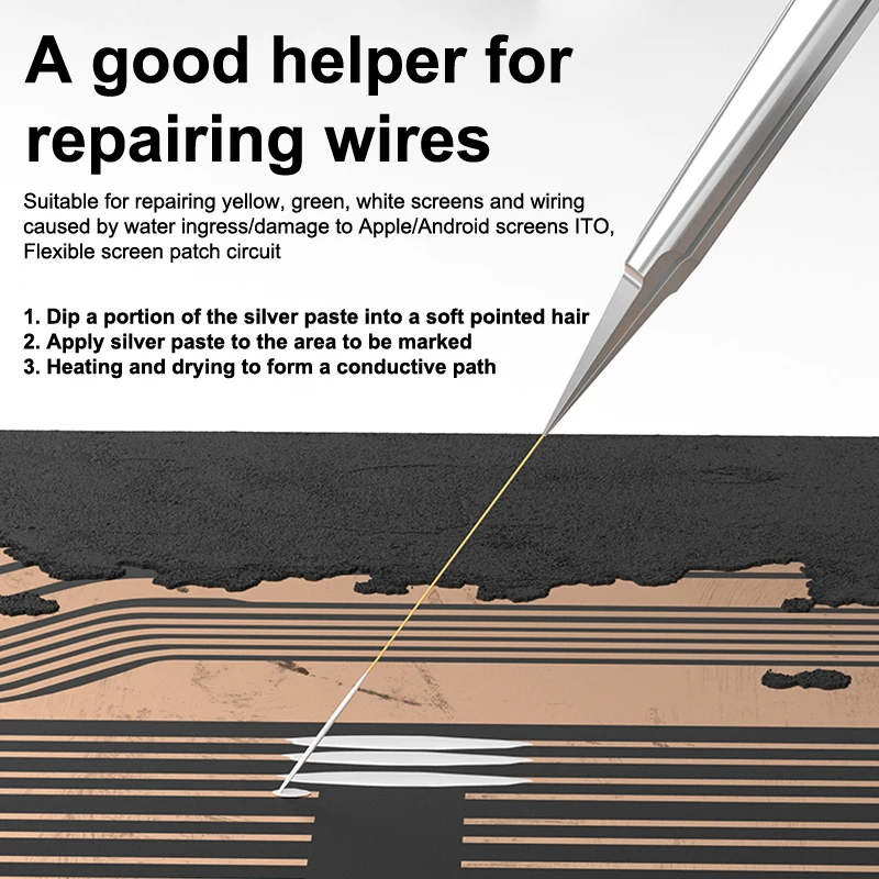 LW-327 Nano Conductive Silver Paste For Mobile Phone Screens Flexible Screen Circuit Repair Circuit Restoration Tool