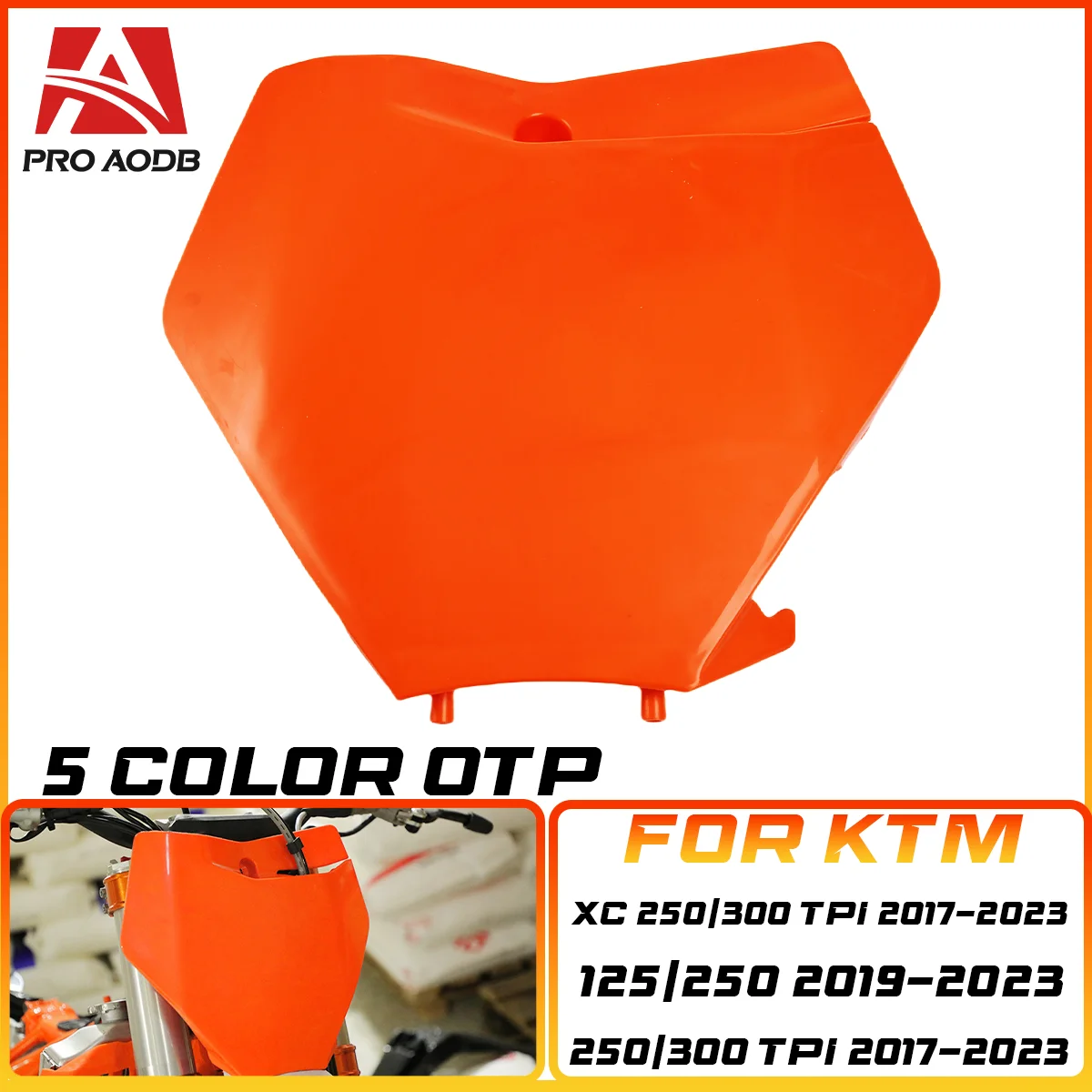 

Motorcycle Front Number Plate Plastic Cover For KTM 125 150 250 350 450 SX XC-F SX-F 2016-2017 Motocross Enduro Dirt Bike