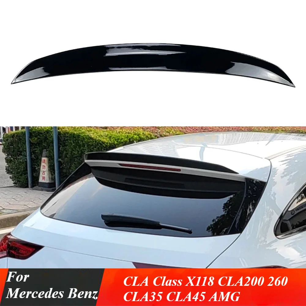 For Mercedes Benz CLA X118 class CLA200 260 CLA35 CLA45 AMG car splitter ABS luggage compartment lid rear spoiler wing