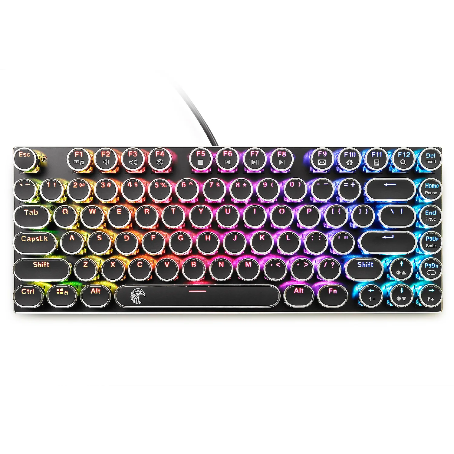 

YYHC-81-key MINI Mechanical keyboard RGB backlit NEW Retro gaming keyboard