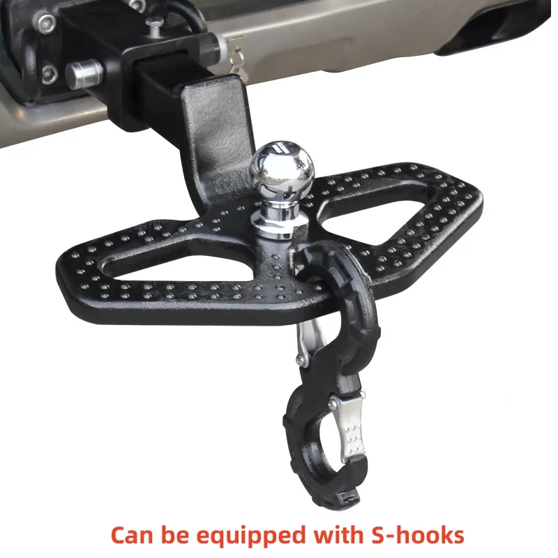 Универсальная задняя педаль с квадратным ртом, подножка с квадратным ртом, ступеньки задней двери, мяч для прицепа для Tundra Sequoia Ram Raptor F150