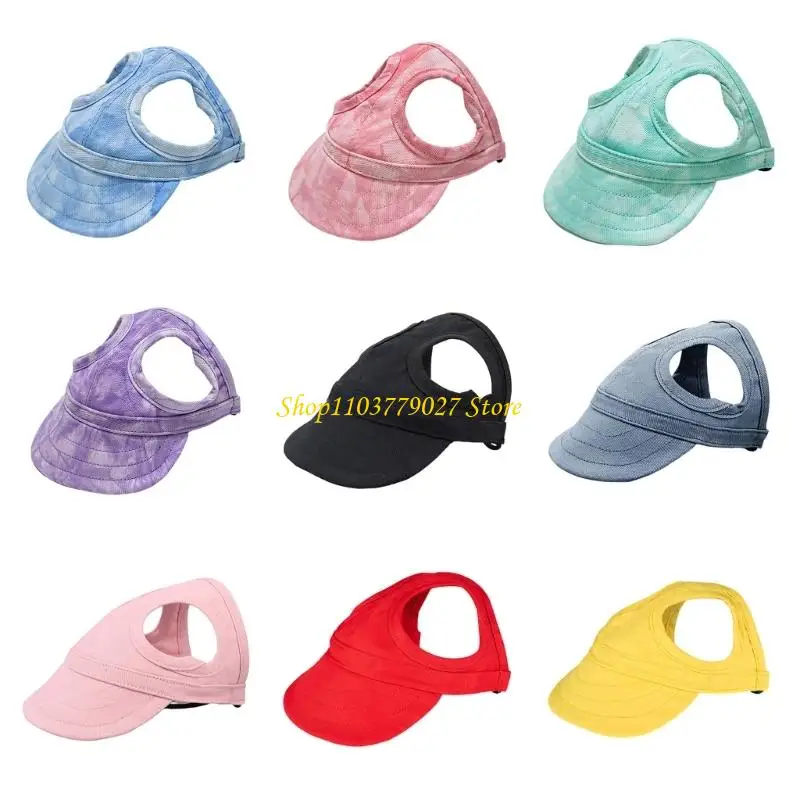 C4DF Gorra béisbol canina transpirable Correa ajustable Sombrero para Protecciones solares seguras para durante