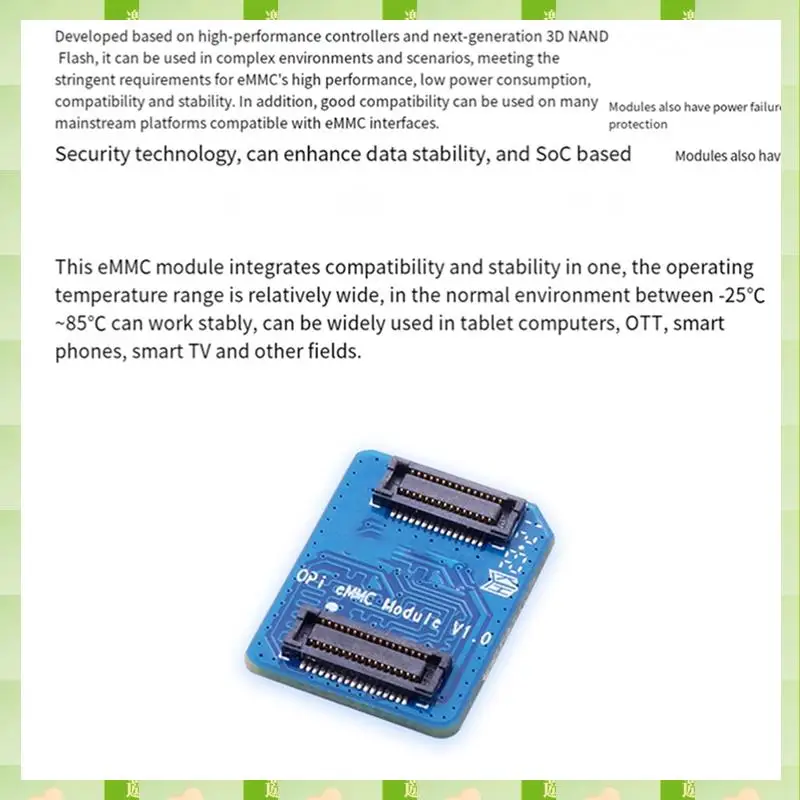 2025 EMMC Module 32GB EMMC Module PCB Module For Orange PI 5 32GB High Performance Board With Fast Read And Write Speeds Develop