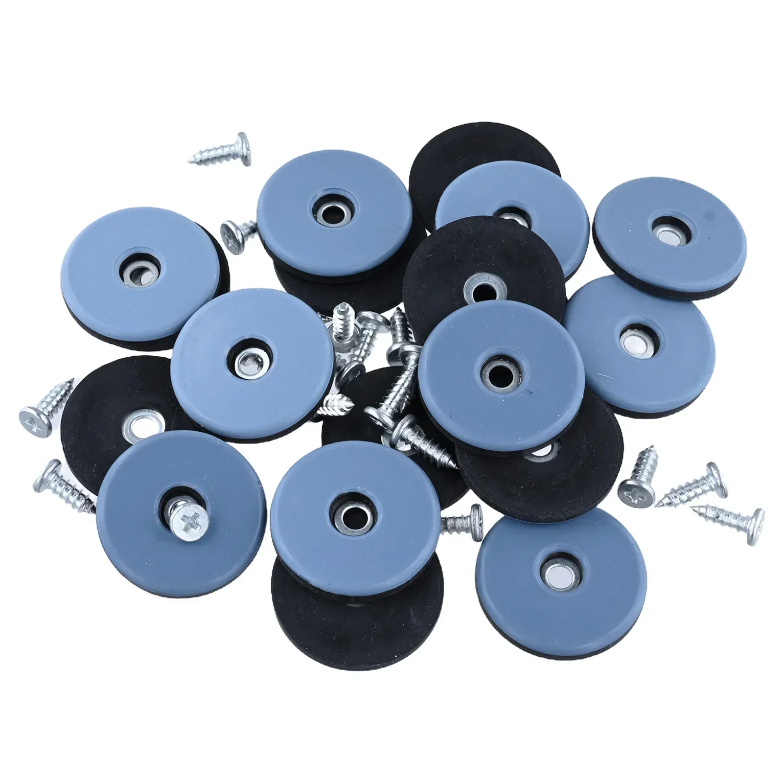 20pcs Screw-On Furniture Glides PTFE Glider Pads Chair Sofa Moving Feet Sliders Noise Reduction Furniture Slip Mat Heavy Duty