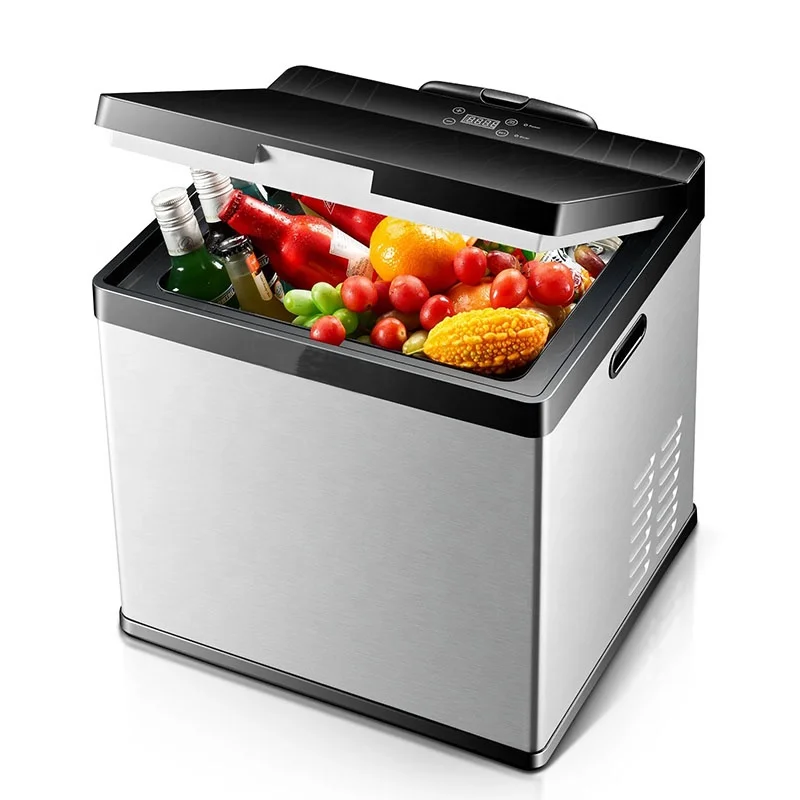 

Car Refrigerator Cooler Portable Compressor Fridge With LCD Touch Screen