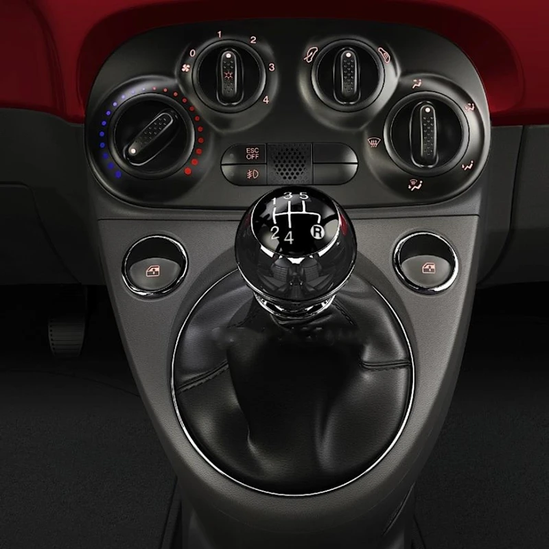 5/6 Gang Schaltknauf Kopf Shifter Gaitor Boot für Fiat 500 500C 2007–2018 – Detail 21