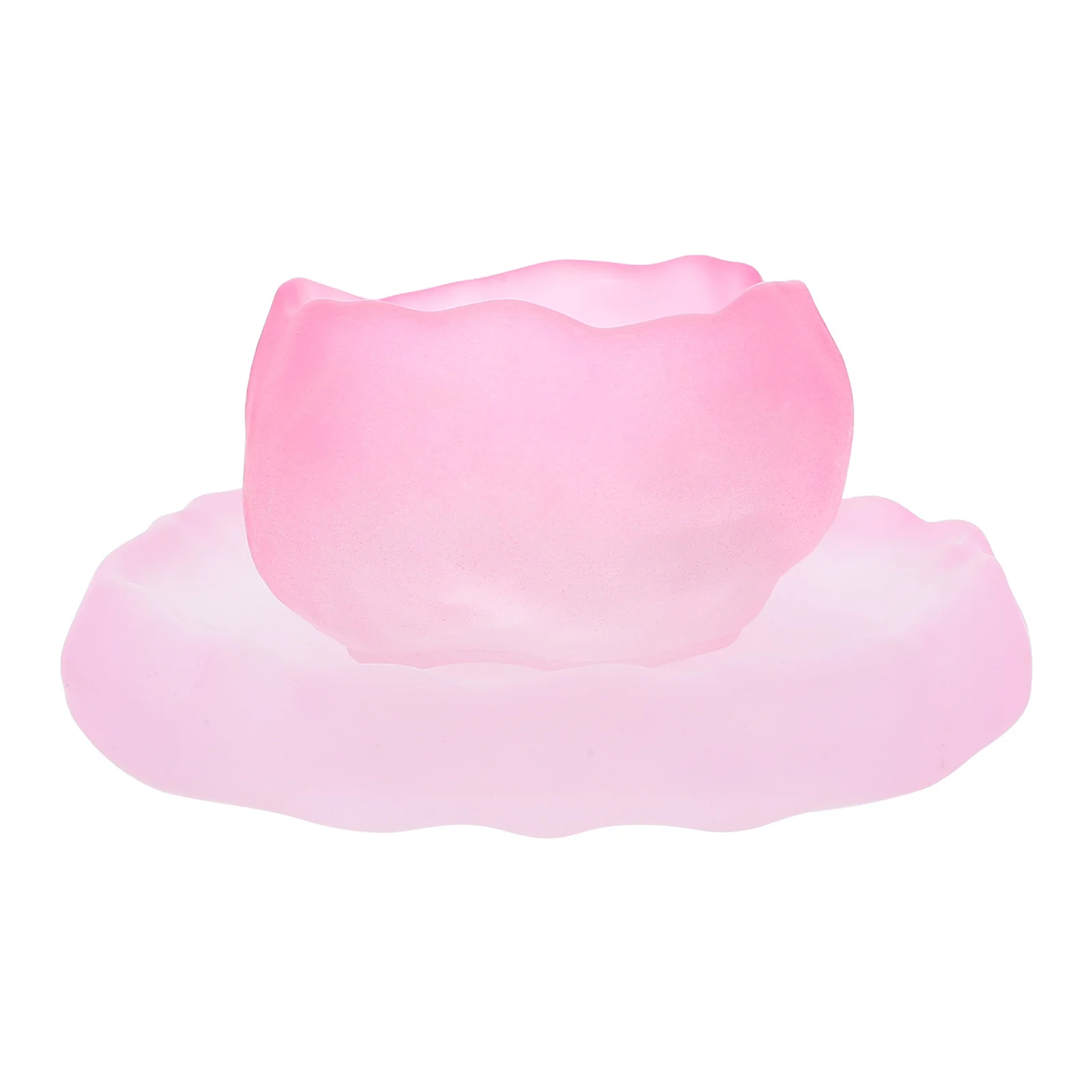 

1Set Pink Glass Tea Cup Set Reasonable Design Moderate Capacity Ideal for Home and Commercial Use Glass Tea Cup