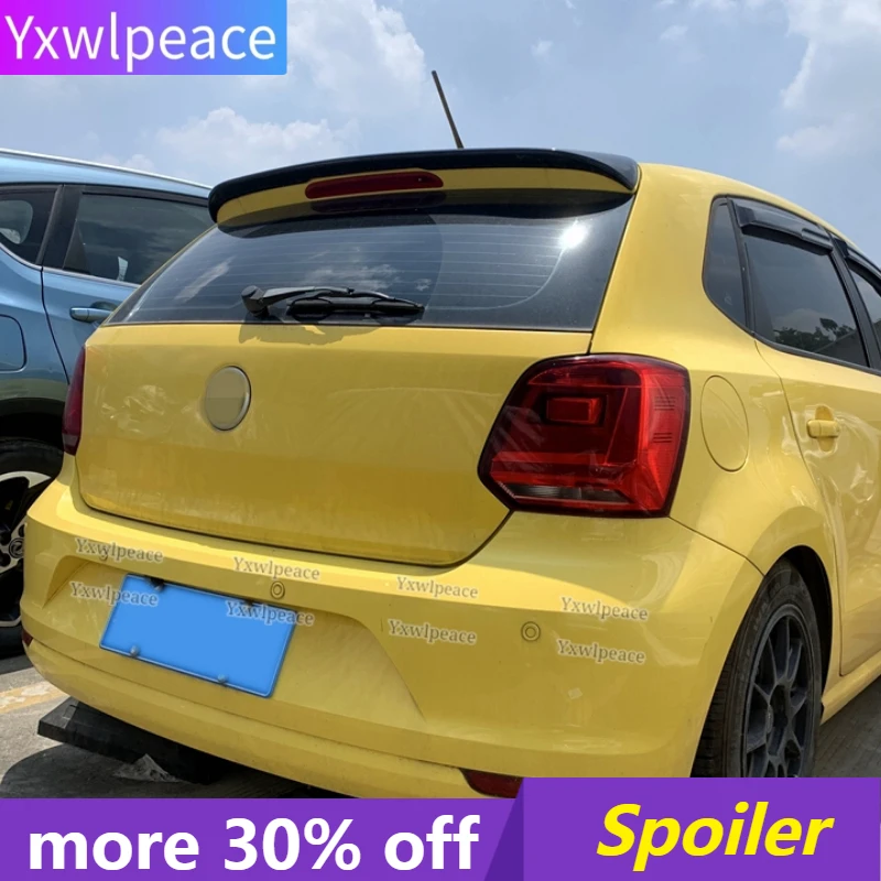 

For VW Volkswagen VW POLO 6R 2011-2018 Roof Spoiler High Quality ABS Plastic Primer Color Rear Trunk Lip Wing Car Styling