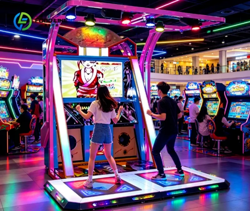 Interactive Dance Arcade Machine Commercial Entertainment Attraction Equipment for Family Centers