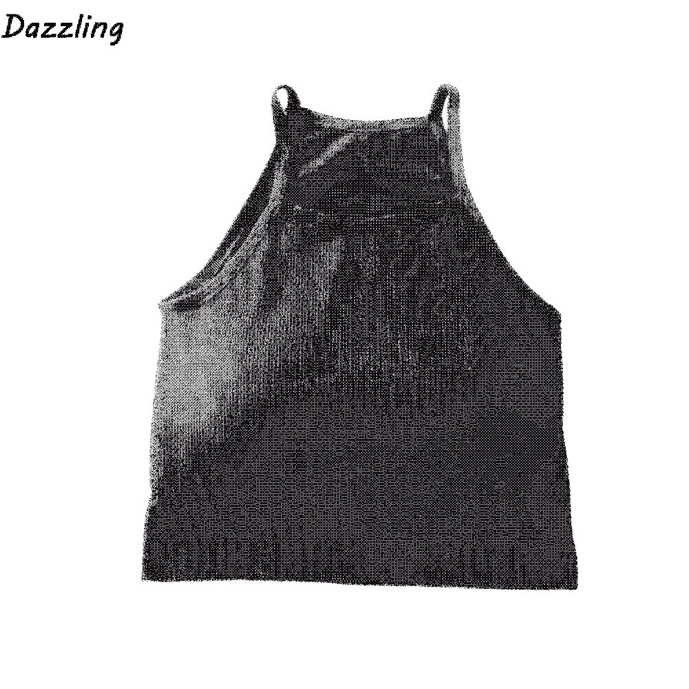 Korean Version Sleeveless Crop Top Stripe Slim Fit Ladies' Sling Vest with Chest Pad Women Camisole Casual Wear