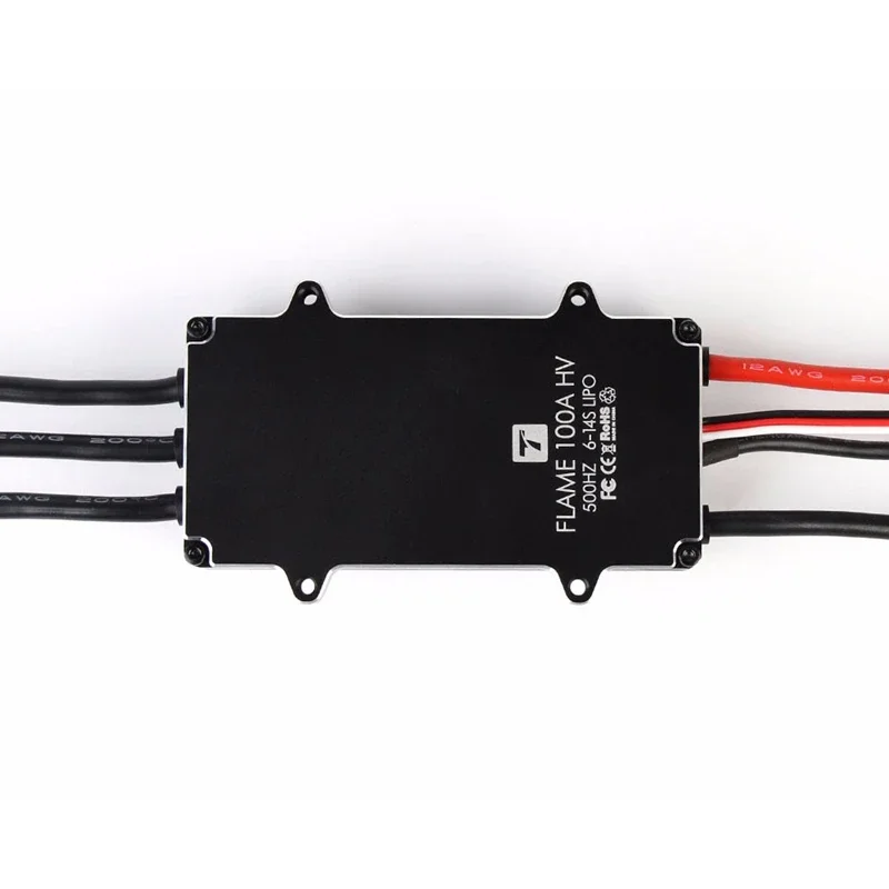 Controlador de velocidad T-Motor Flame 100A HV 500HZ 6-14S LIPO ESC para cuadricóptero multirotor RC ds