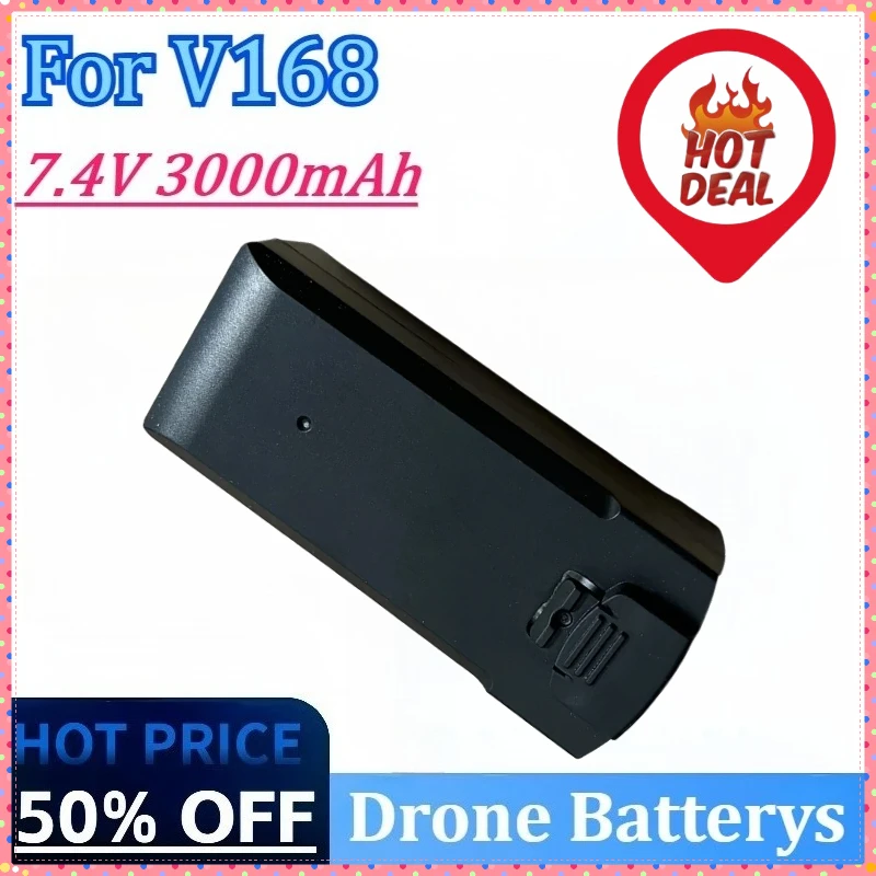 Recentemente atualizado 7.4v 3000mah bateria de drone de alta qualidade para v168 bateria de reposição peças de drone acessórios bateria recarregável