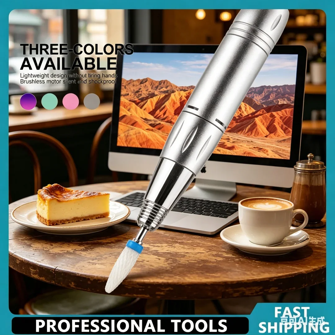 

Sleek DC Nail Drill Pen Handle File Polish Grind Machine Handpiece Modern Manicure Pedicure Tool Deluxe Nails Drill Machine