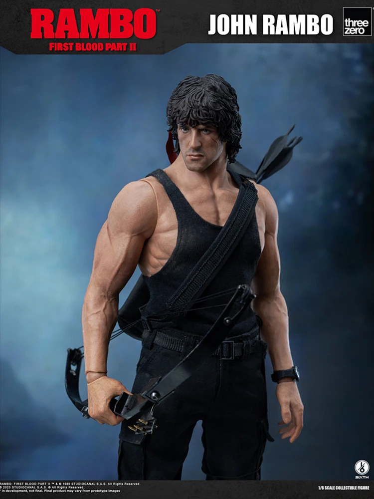 Collectible Threezero 3Z03280W0 1/6 Scale Movie Characters John Rambo Tough Guy Full Set 12