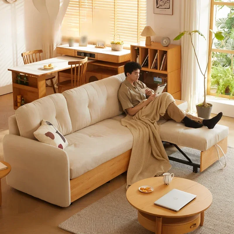 

Modern Storage White Sofa Bed Nordic Wood Large Foldable Living Room Sofas Puffs Children Double Unique Muebles Trendy Furniture