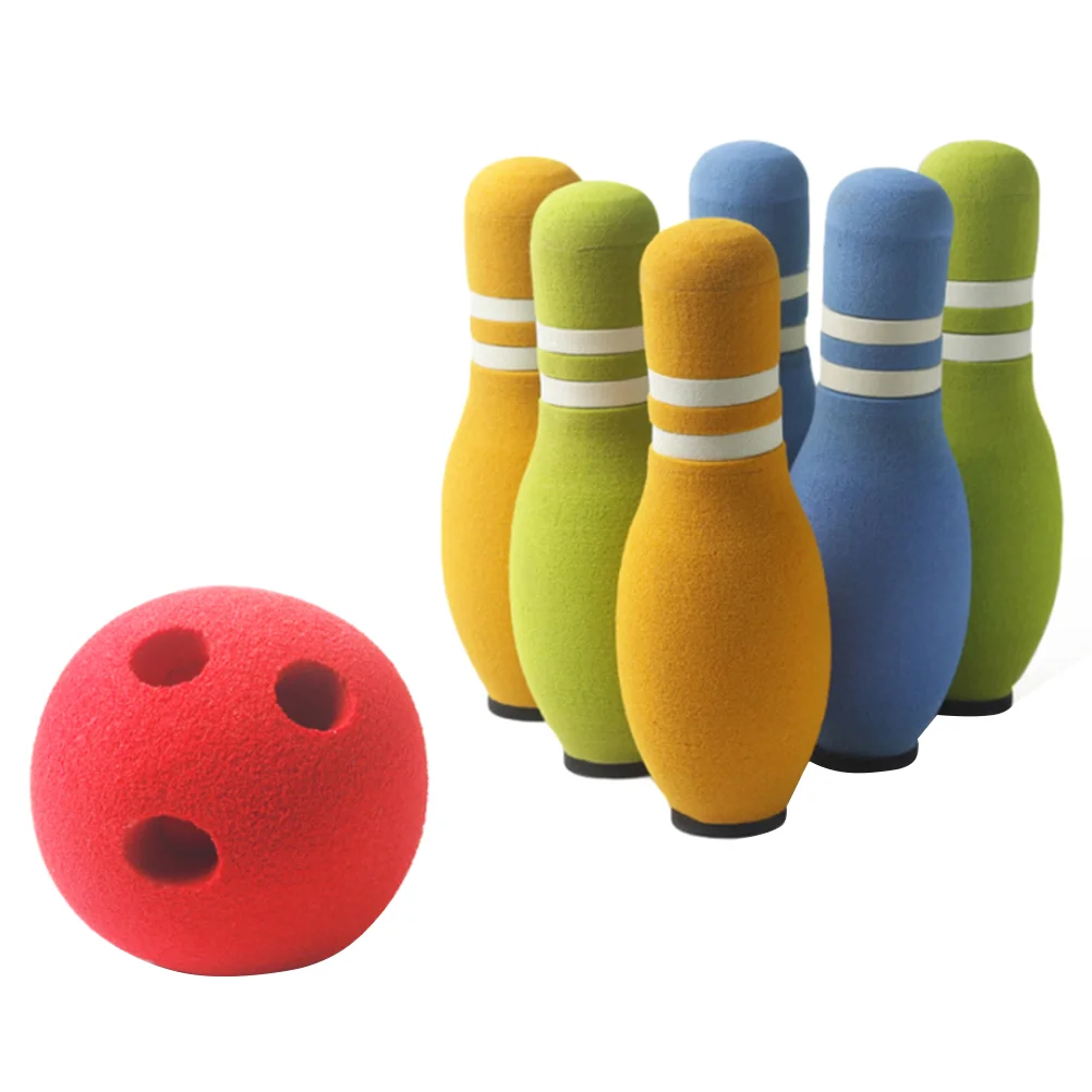 7 Pcs Children's Educational Toys Kids Bowling Outdoor Set for Toddler Kids' Activity