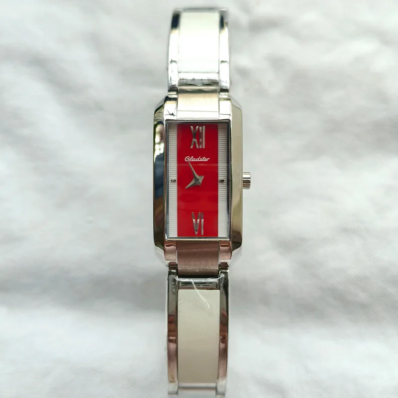 36*18MM Square Women's Watch Swiss Quartz Skeleton Ring Watch 5ATM Waterproof Stainless Steel Watch Double Bridge Sapphire Glass