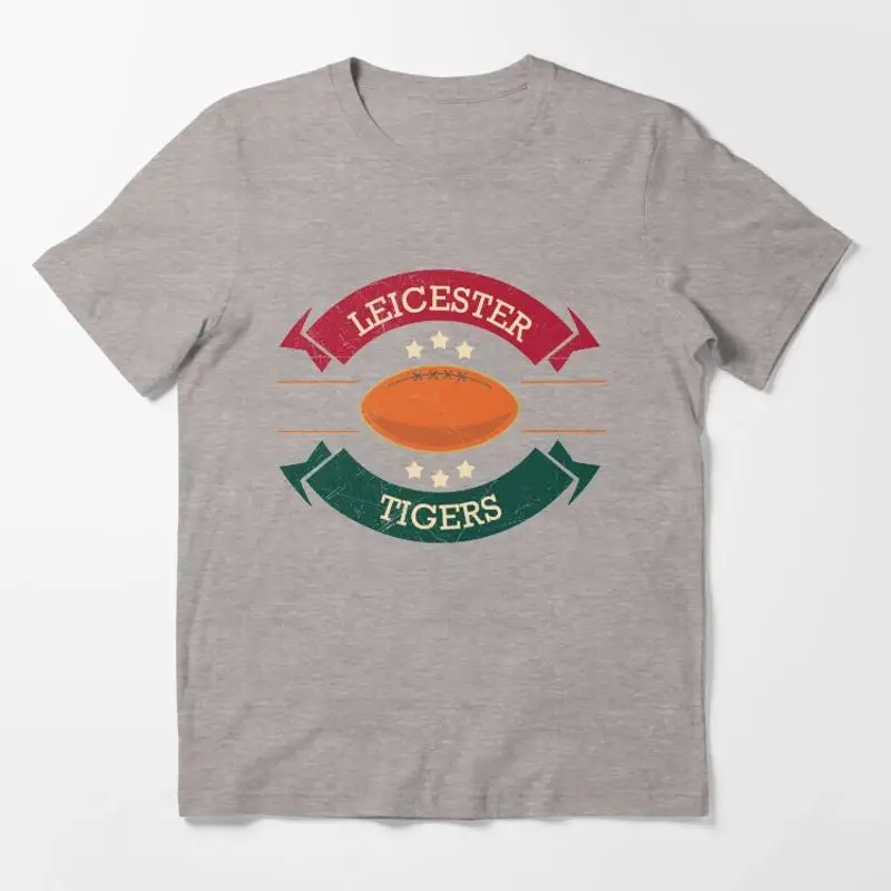 Leicester Tigers Rugby Ball Top English Union Essential T-Shirt