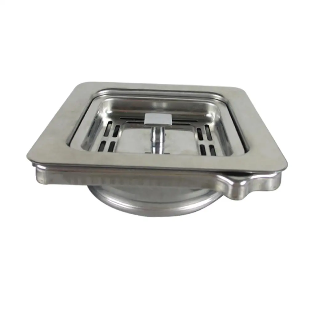 114x114mm Square Garbage Disposer Drain Basket Stainless Steel Kitchen Sink Strainer Adapter Sink Disposal Stopper