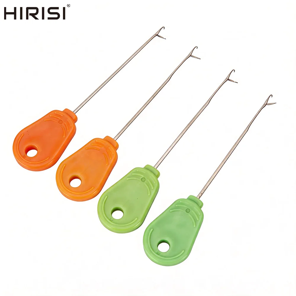 Hirisi 2Pcs Carp Bait Gate Needle Pop Up Boilies Splicing Pins Stainless Steel Portable Rig Making Fishing Tackle Accessories