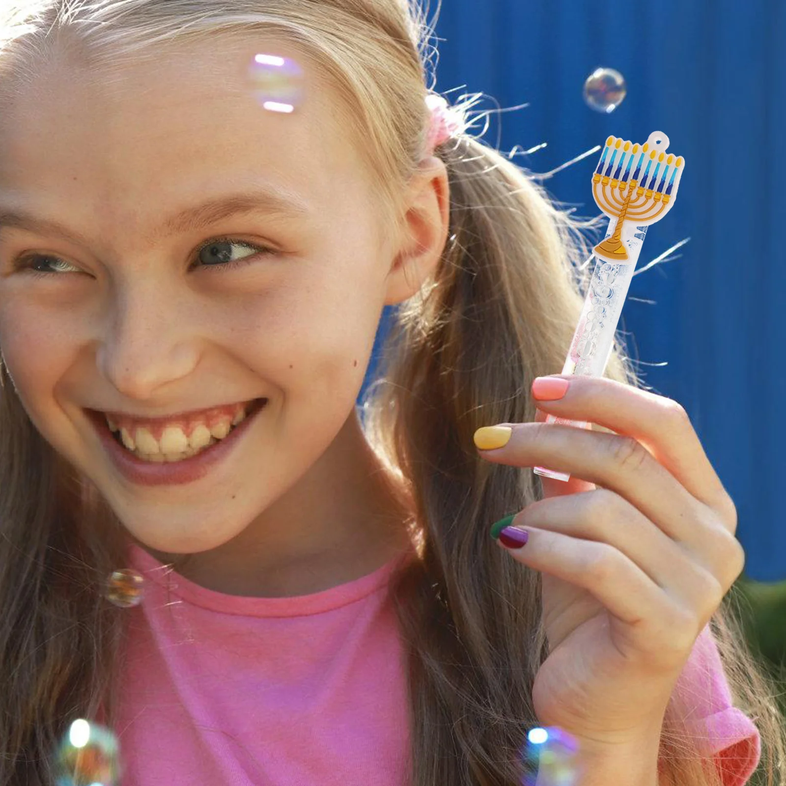 

12pcs Wand Yard Making For Kids Wand Replacements Cartoon Wands Bubble Blowers Refillable Bubble Tubes Party Favors