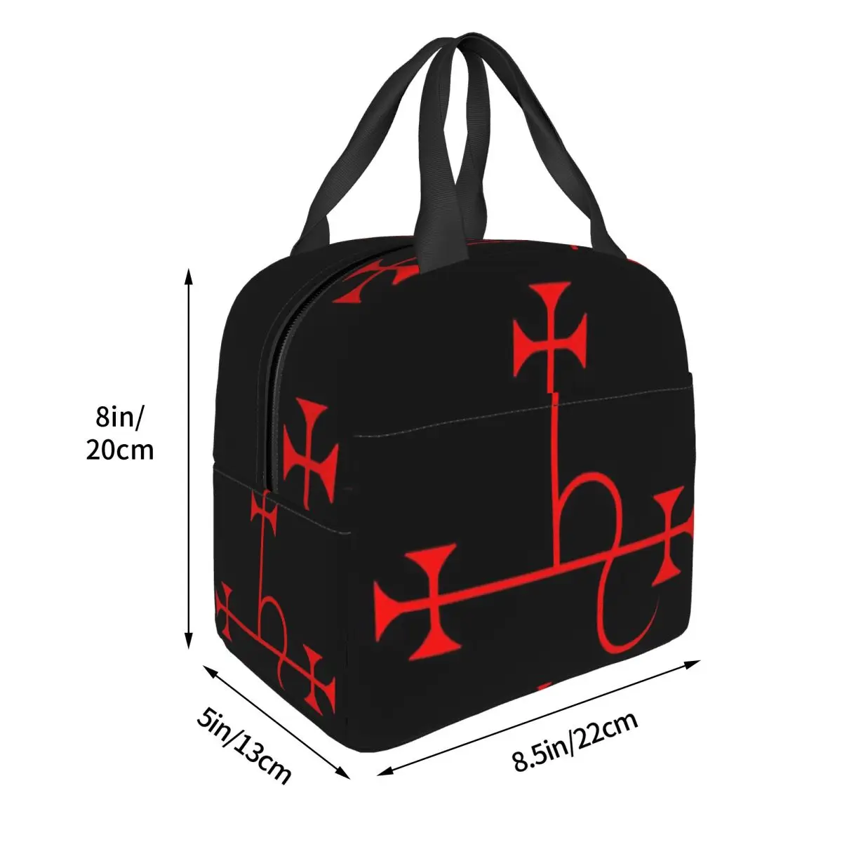 Lilith - Goetia Style Sigil - Uncircled (Red) Poster Insulated Lunch Bag for Women Kids Food Boxes Thermal Lunch Box Tote
