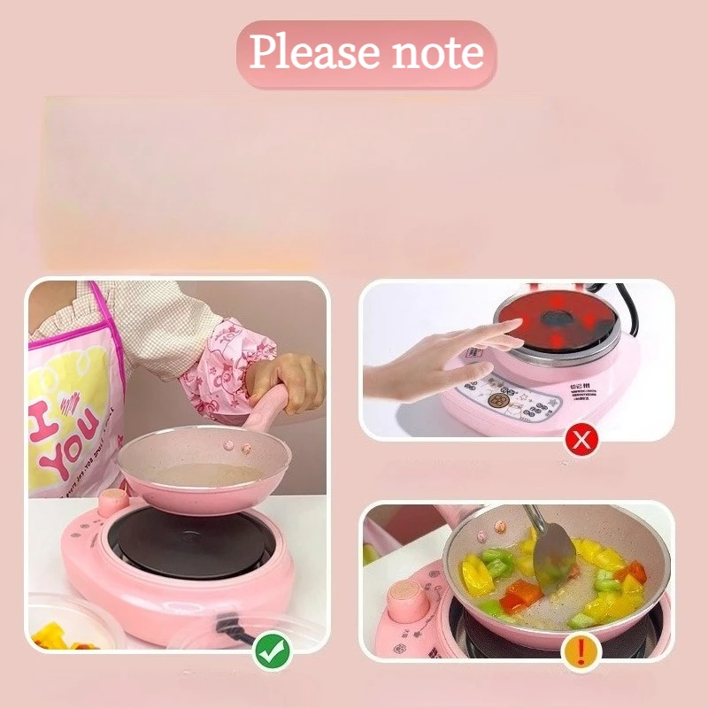 18/24/48Pcs Mini Kitchen Set to Make Real Food Cooking Electric Furnace Stainless Steel Supplies Play House Toys for Kids Gifts