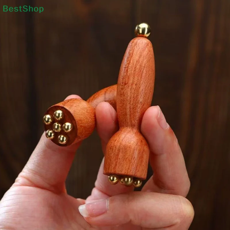 ☆Brass Small Lotus Head Eye Muscle Massage Facial Scraping Cervical General Massage Skincare Tool