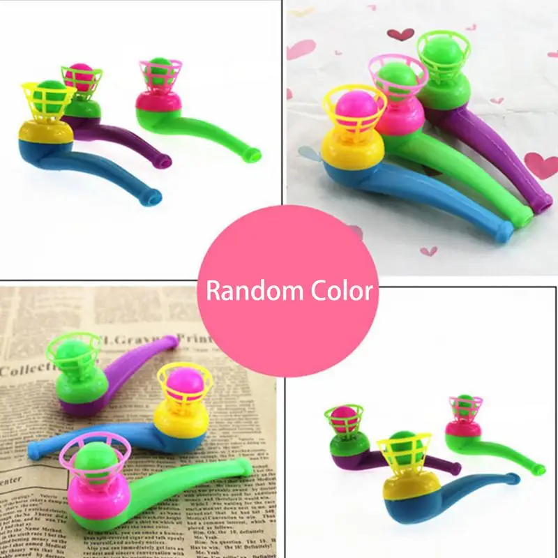 Floating Blow Pipe Balls Blow Pipe Ball Toy Blowing Games Goodie Bag Stuffers Board Games for Adults Kids Boys Girls Children