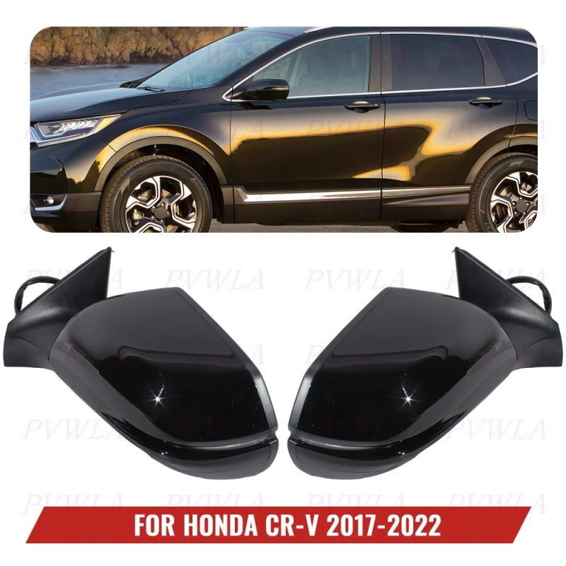 

9PIN Black Power Adjust Rear Mirror Assembly For Honda CR-V 2017 20108 2019 2020 2021 2022 Car Accessories HO1320318 HO1321318