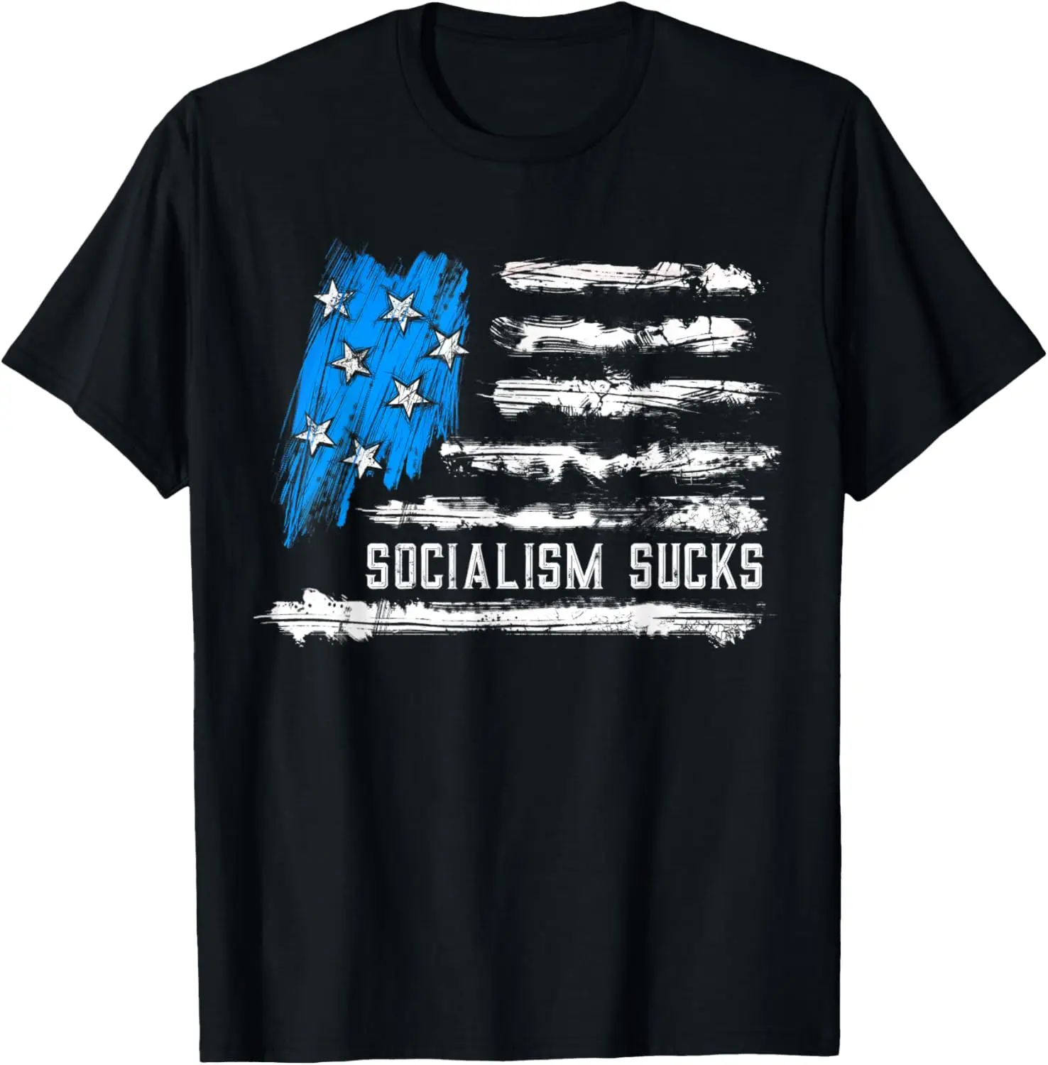 American Flag Socialism Sucks T-Shirt