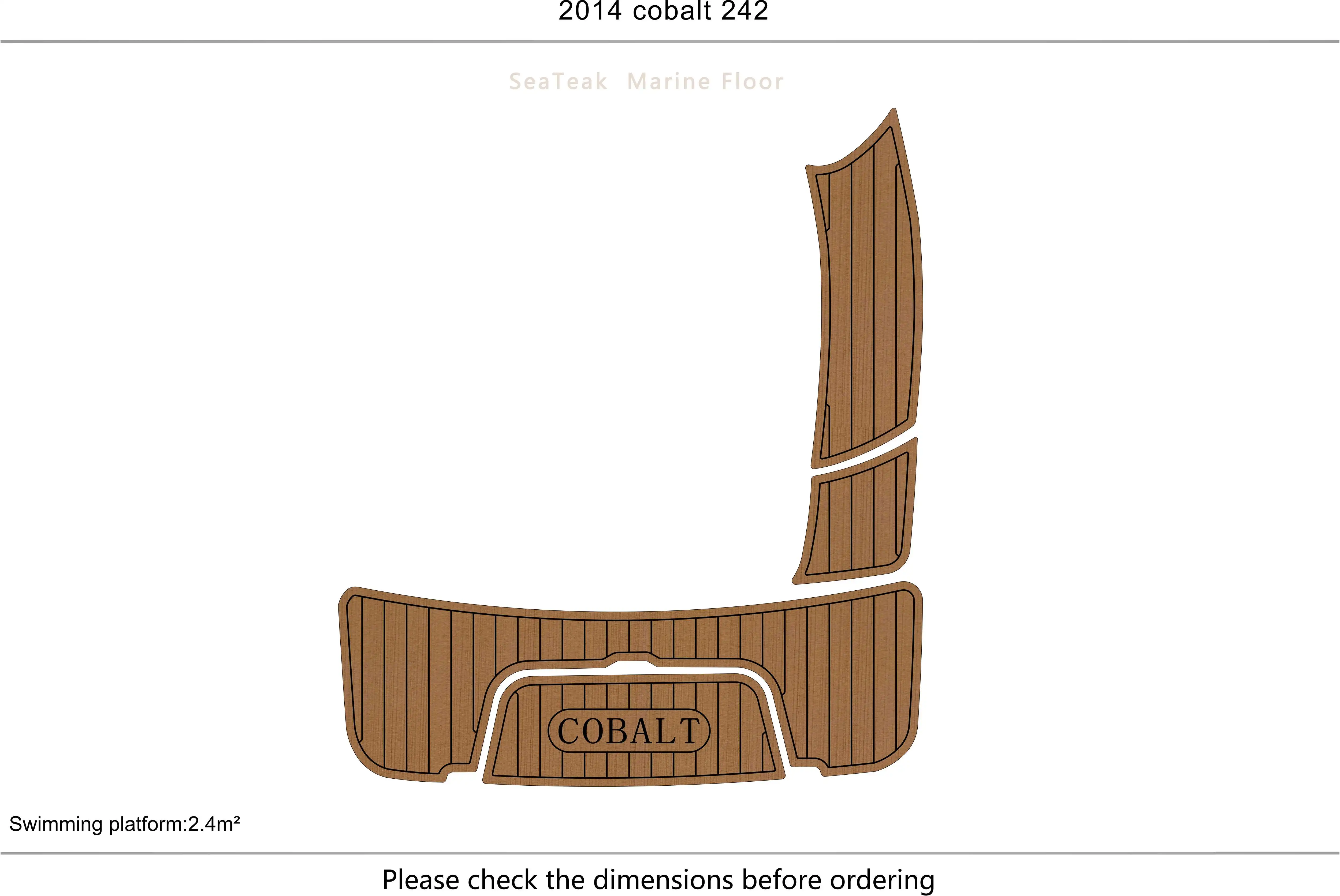 2016 cobalt 242  Swimming platform1/4