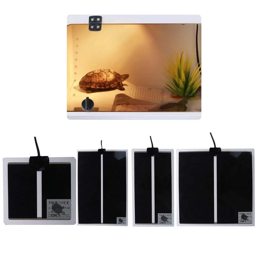 5W/7W/14W/20W Reptile Pet Heating Pad With Thermostat Controller Terrarium Heater Warm Climbing New Mat Switch Pet Plug