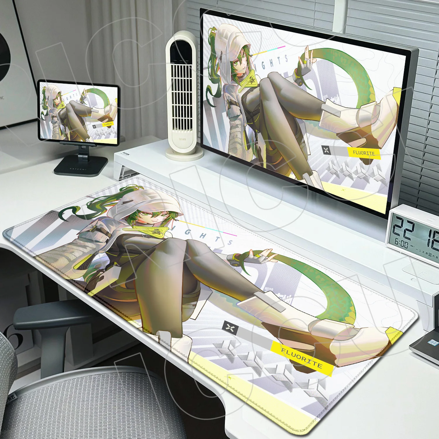 

XXL Anime Fluorite Arknights Endfield Mouse Pad Game Non-slip Rubber Gaming Large Mousepad HD Desktop Decoration Office Mats