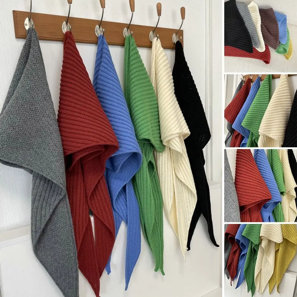 

Новый зимний шерстяной вязаный шарф, теплый мягкий женский платок в британском корейском стиле, многофункциональная женская шаль, женская