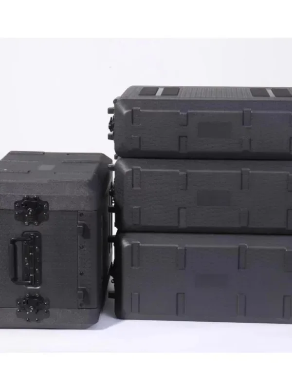 2U microphone box PE ABS microphone aviation video equipment processor plastic molding box