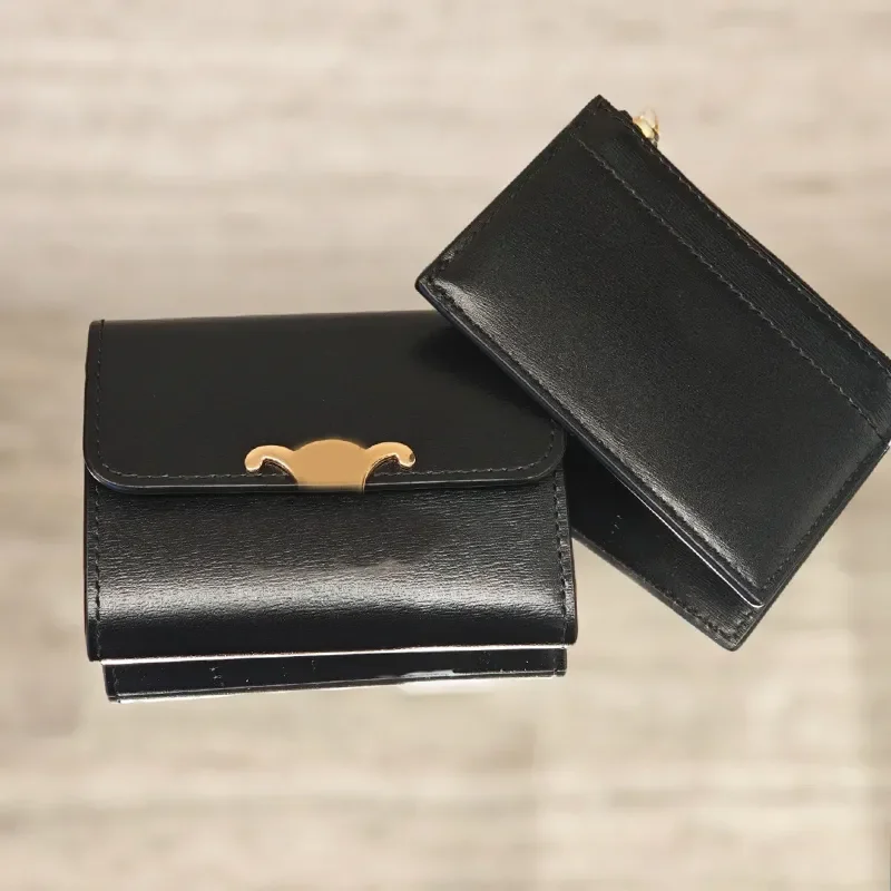 Womens Wallets Designer Mini Short Wallet New Glacier Blue High Quality Letters Print Leather Credit Card Holder Small Zipper Po