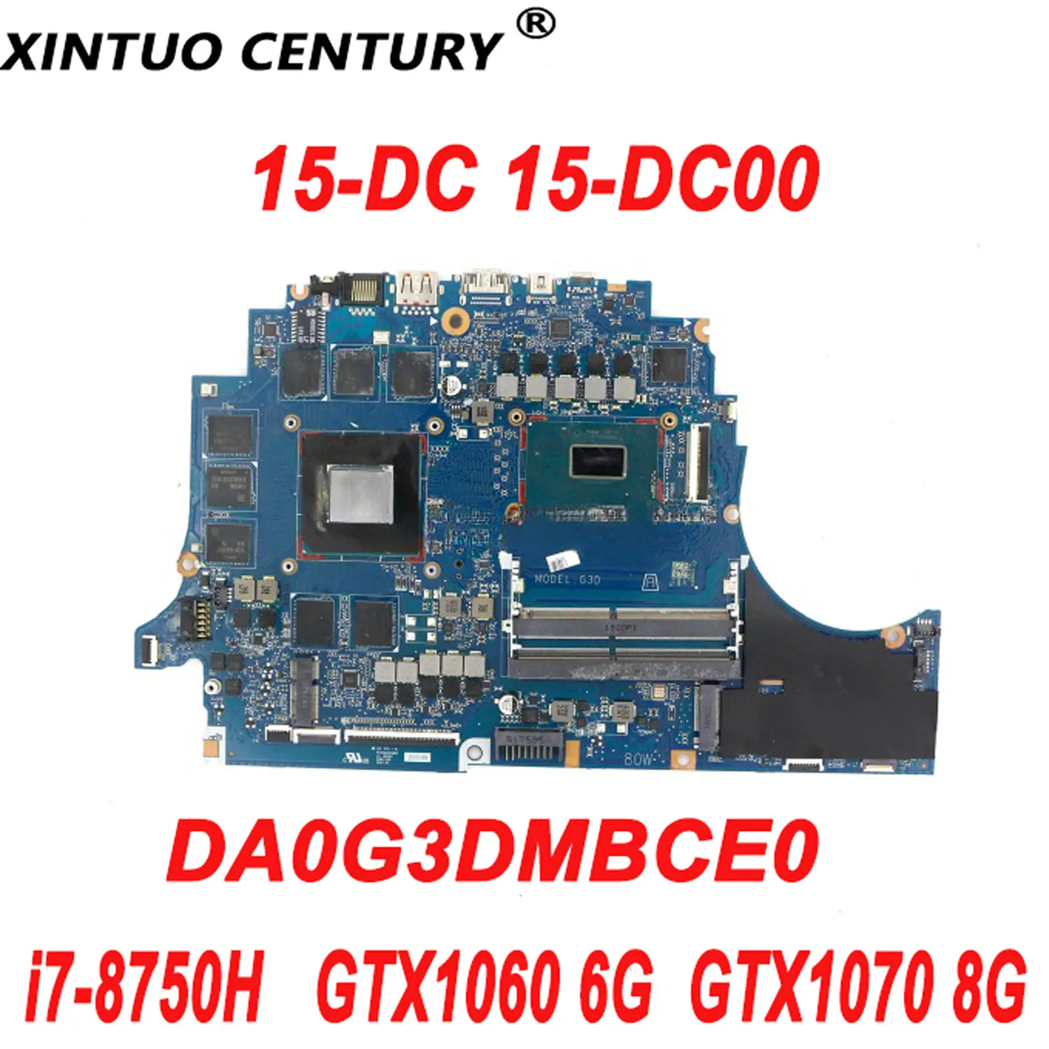 

DA0G3DMBCE0 Motherboard for HP Omen 15-DC 15-DC00 Laptop Motherboard L24333-001 L24333-601 with i7-8750H GTX1070 8G DDR4 Tested