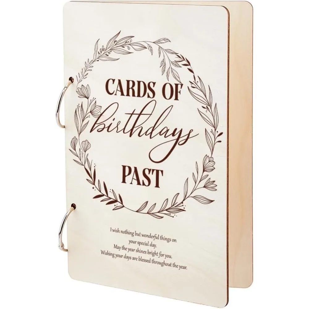 

Органайзер для поздравительных открыток на день рождения, держатель для подарочных карт на день рождения, держатель для карт памяти, хранение книг на память, переплет для открыток, фото