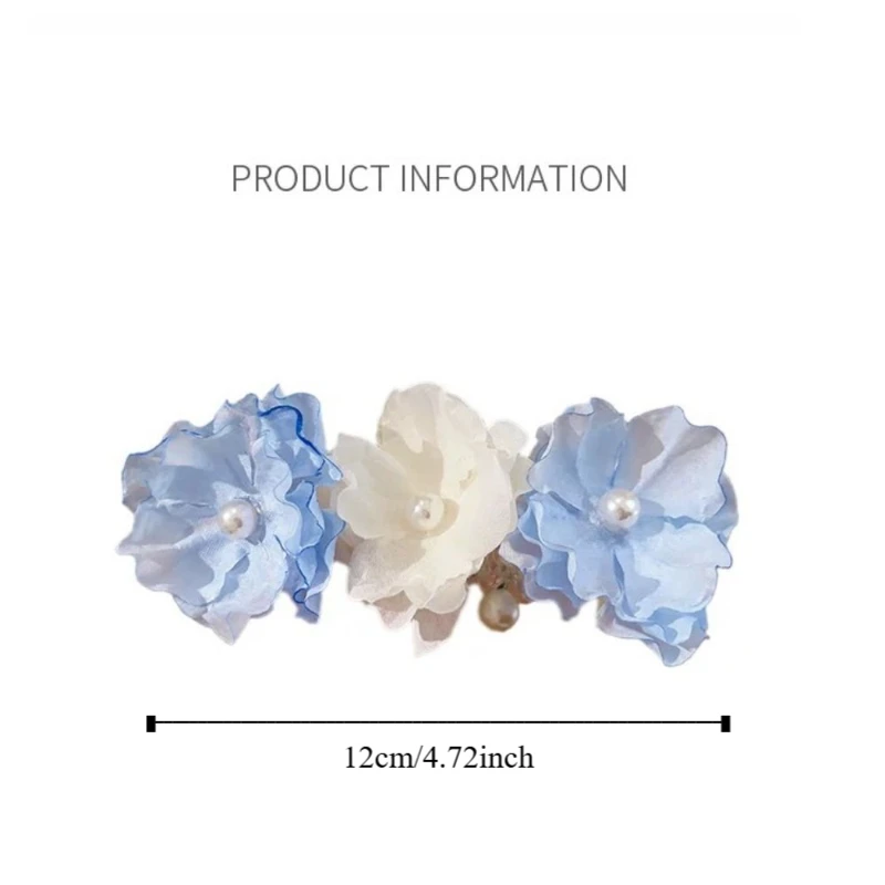 زهرة طازجة سلك الهاتف حبل الشعر اللؤلؤ مستقيم خط الهاتف عقال Scrunchies ذيل حصان حامل جديلة الشعر التعادل يوميا