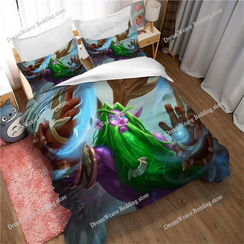 

Game Hearthstone Heroes of Warcraft Duvet Cover 3D Exquisite Print Bedding Set Comforter Bed Youth Home Decor Girls Boys Gift