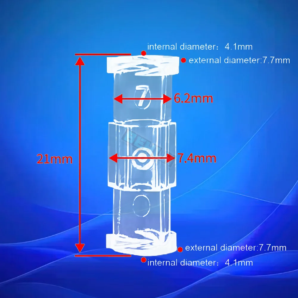 Luer Thread Connector Pp Material Transparent Syringe Double-Way Connector Easy And Durable Use In Sterile Environment Drug Guid