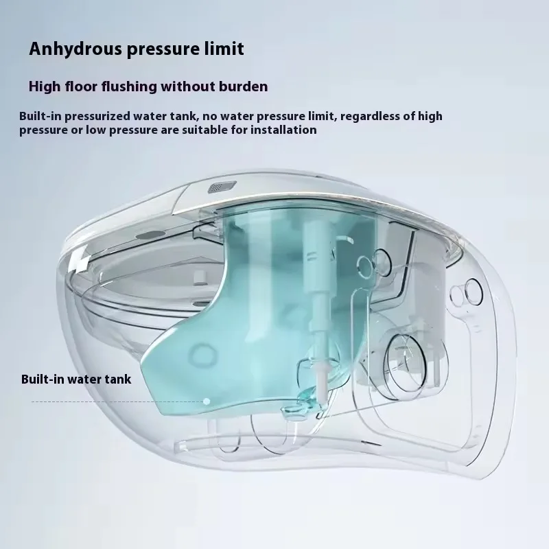 Hochwertige Sanitärartikel S-Trap Smart Wc Multifunktions Intelligente Smart Toilette Keramik Längliche Schüssel Wandmontage