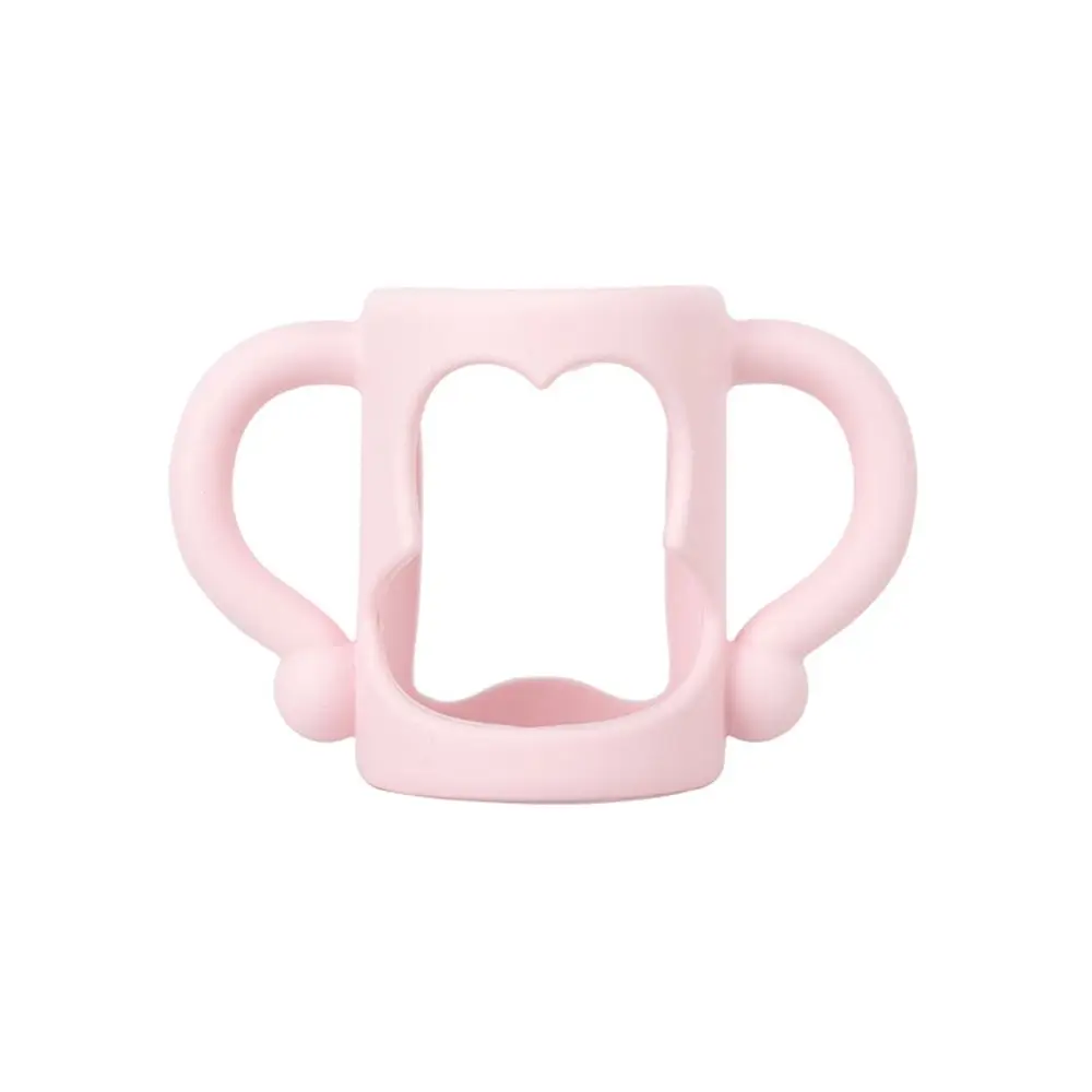 Soft Silicone Heat Resistant Wide Mouth Grip Universal Handle Feeding Bottles Accessories Baby Bottle Handles
