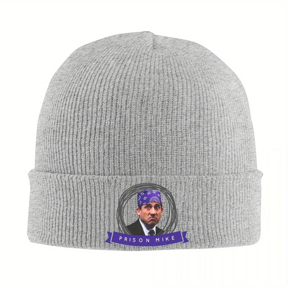 2026 Michael Scott Prison Mike Knitted Hat Beanie Autumn Winter Hat Warm Street Mike The Office TV Caps Men Women