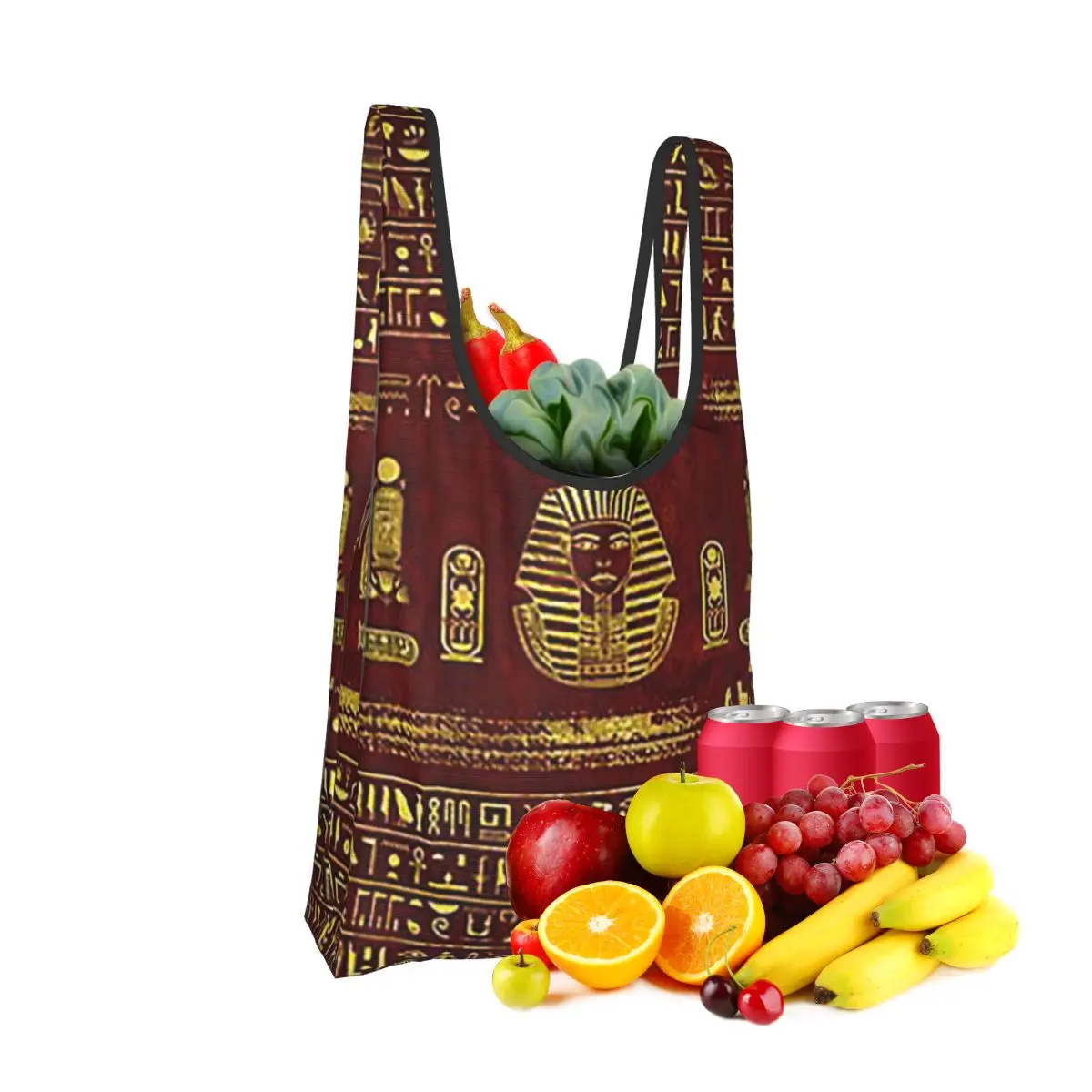 esfinge-egipcio-dourado-em-couro-vermelho-sacola-de-compras-portatil-sacolas-de-ombro-dobravel-bolsa-de-compras-bolsa-de-compras
