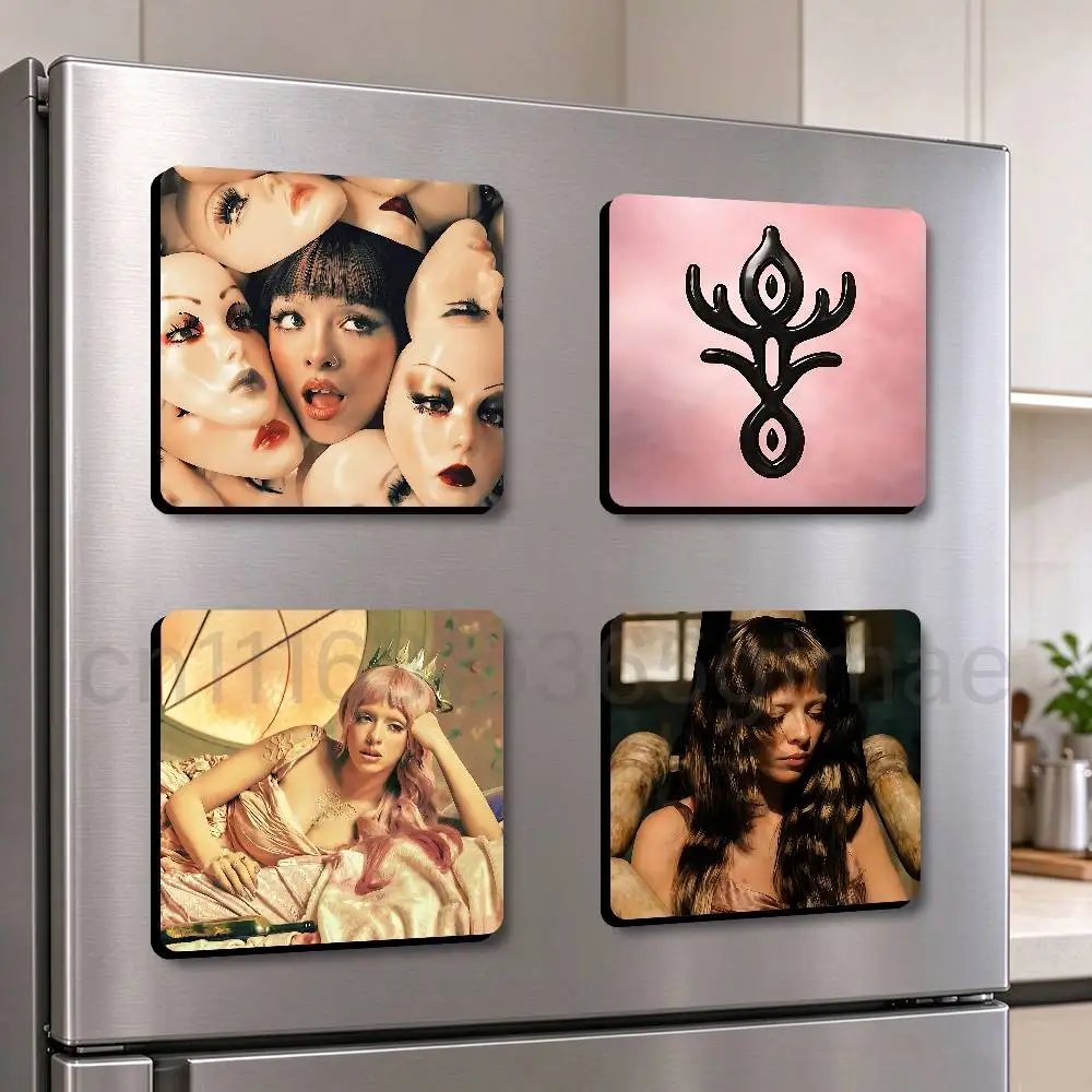 M-Melanie M-Martinez Hades 75x75mm Frigerator Magnet Square Stickers Personalize Fridge Refrigerator Wall Door Decoration