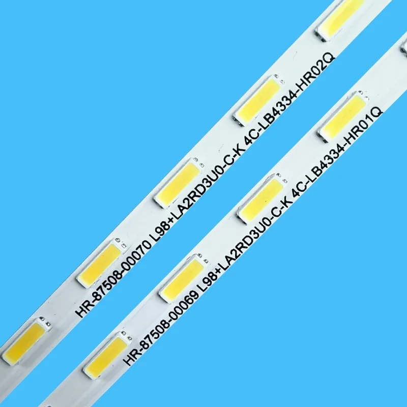 แถบไฟด้านหลังทีวีสำหรับ43C2 68-572140-0BE SH43HR720S34A/B0 V1 43HR720S34A0 V1 L98 HR-87508-00069 + 4C-LB4334-HR01Q LA2RD3U0-C-K 1