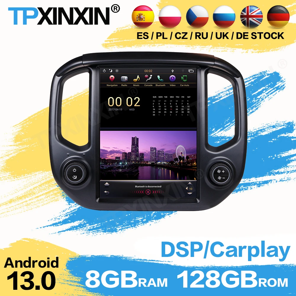 

Qualcomm Vertica Screen Android Auto головное устройство для Chevrolet Colorado GMC Canyon 2015 ~ 2018 GPS-навигация автомобильный радиоприемник